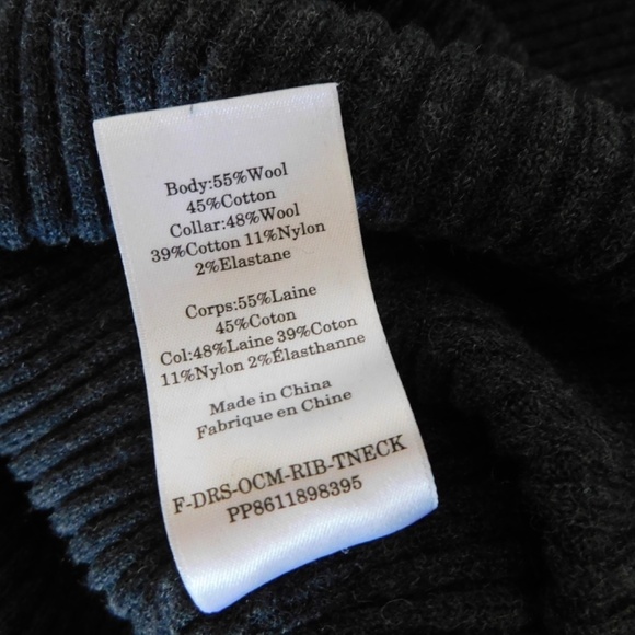 EVERLANE Wool Blend Ribbed Midi Dress Turtleneck Minimalist Preppy XX-Small XXS - Picture 14 of 16